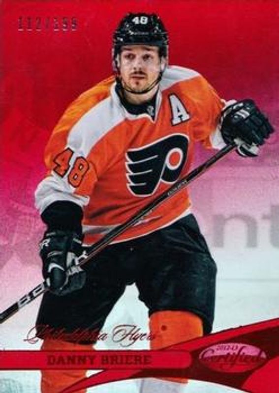 Daniel Briere 2012 Certified #48 Mirror Red /100 RAW