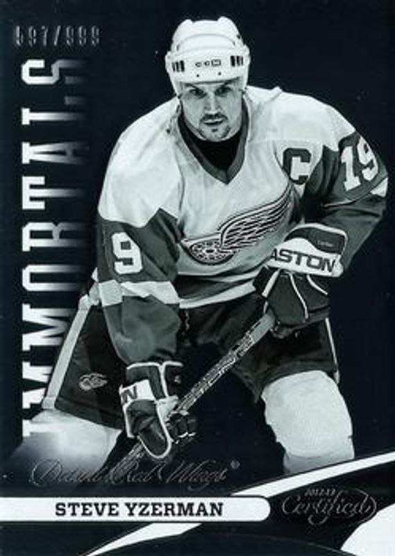 Steve Yzerman 2012 Certified #126 Base /999 RAW