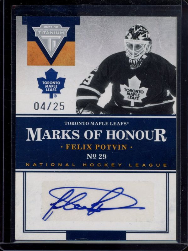 2011 Titanium #18 Marks of Honour Autographs /2