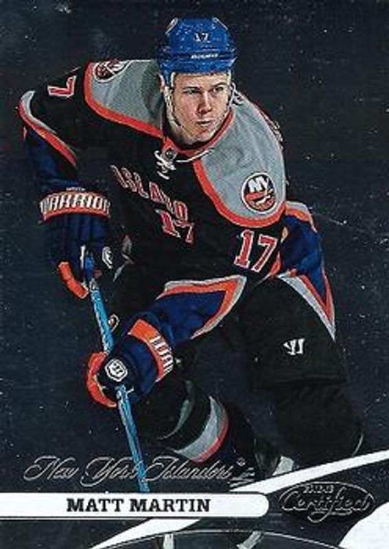Matt Martin 2012 Certified #70 Base /999 RAW