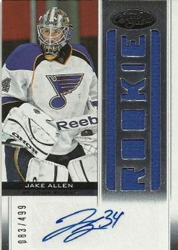 Jake Allen 2012 Certified #185 Base /999 Rookie RAW