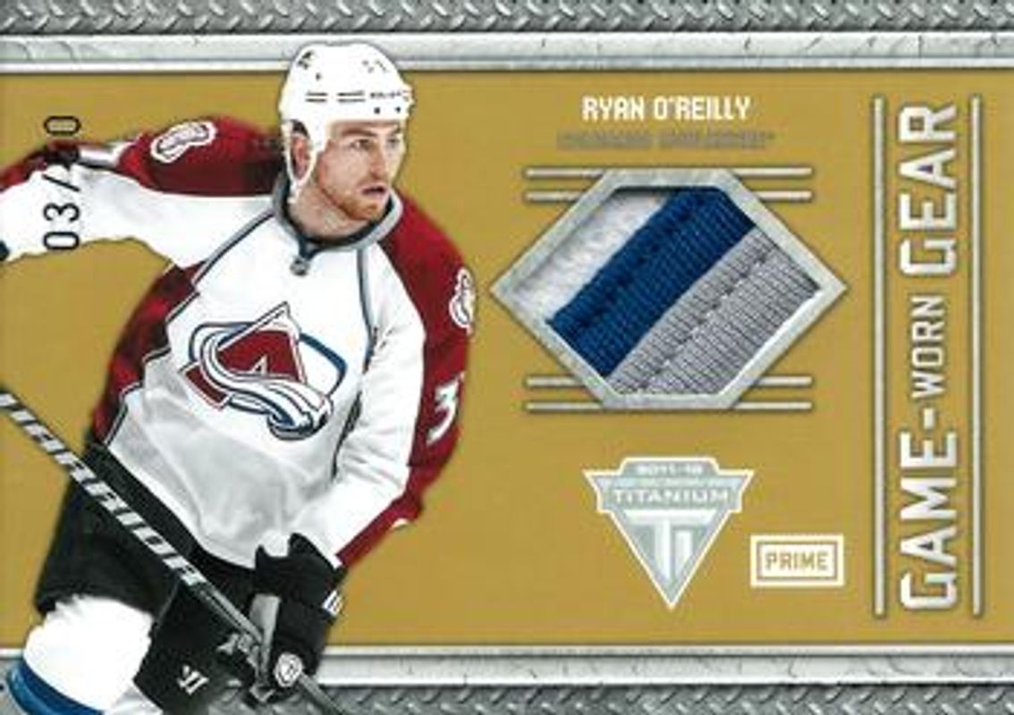 Ryan O'Reilly 2011 Titanium #21 Game Worn Gear Prime /50 RAW