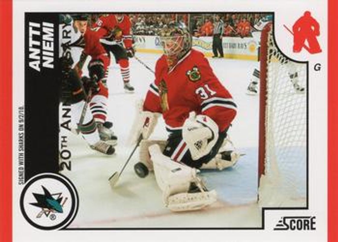 Antti Niemi 2010 Score #410 20th Anniversary RAW