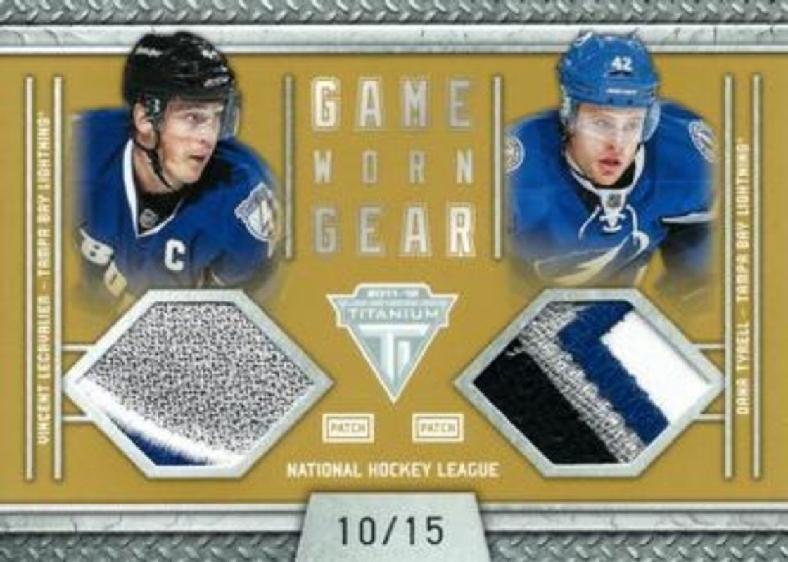 2011 Titanium #21 Game Worn Gear Dual Patches /15