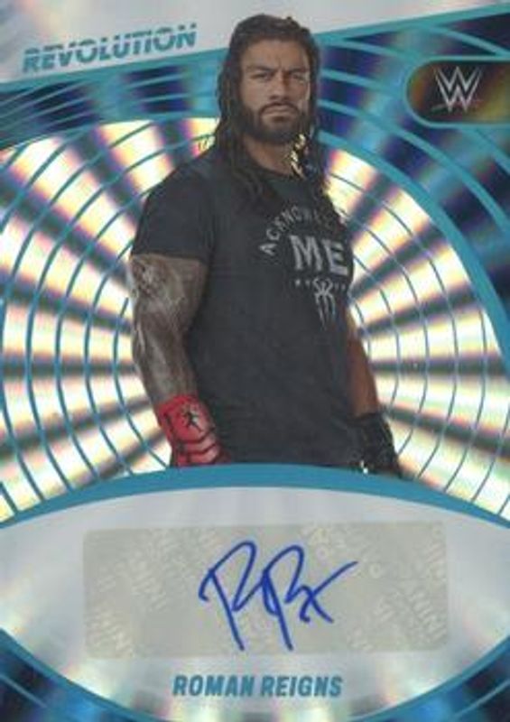 Roman Reigns 2023 Revolution WWE #AG-RMR Autographs - Sunburst /99 RAW