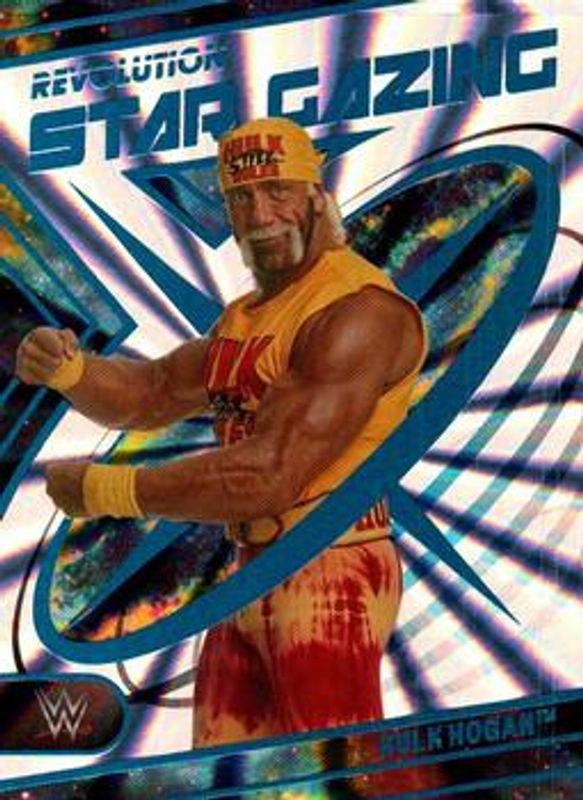 Hulk Hogan 2023 Revolution WWE #8 Star Gazing - Sunburst /99 RAW