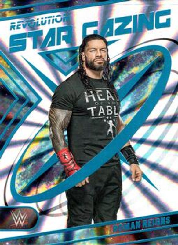 Roman Reigns 2023 Revolution WWE #30 Star Gazing - Sunburst /99 RAW