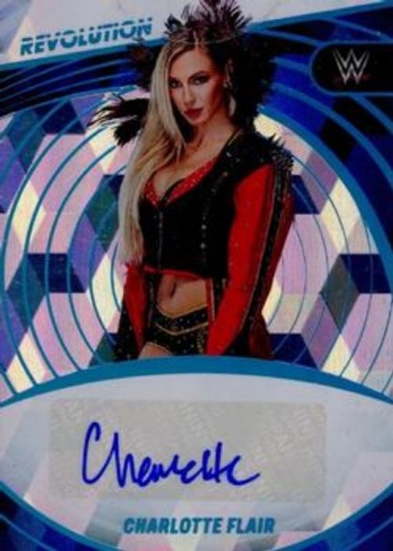 Charlotte Flair 2023 Revolution WWE #AG-CHF Autographs - Cubic /49 RAW