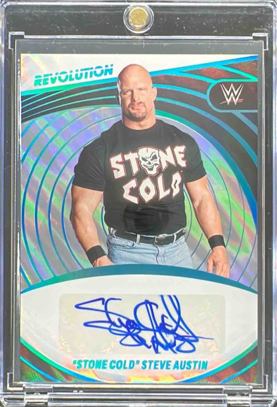 Steve Austin 2023 Revolution WWE #AG-SCA Autographs - Lava /10 RAW