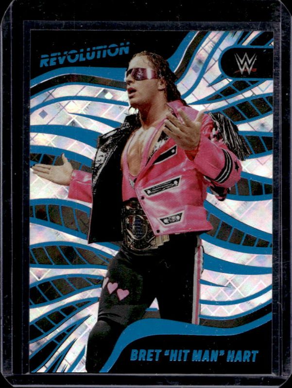 Bret "Hit Man" Hart 2023 Revolution WWE #103 Cosmic /149 RAW