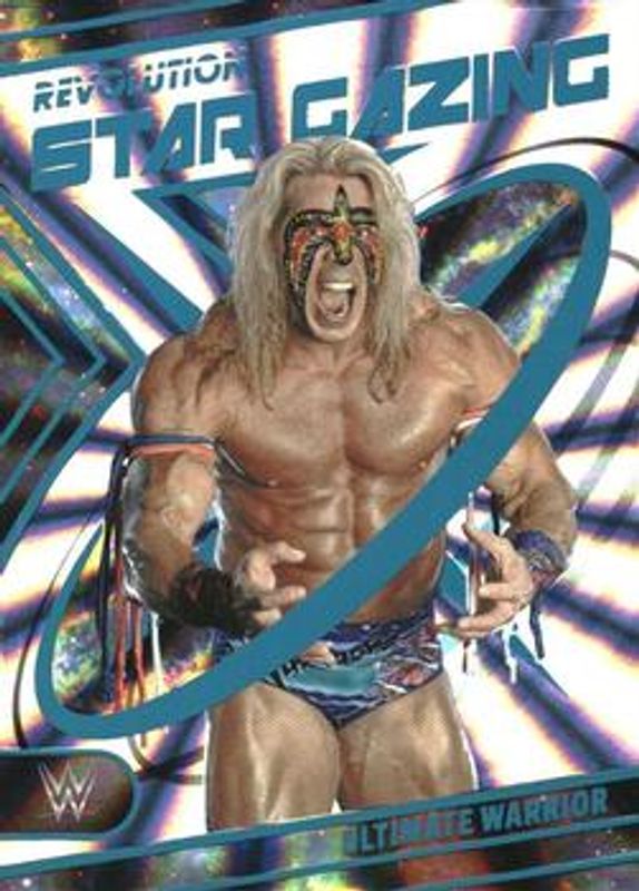 Ultimate Warrior 2023 Revolution WWE #6 Star Gazing - Sunburst /99 RAW