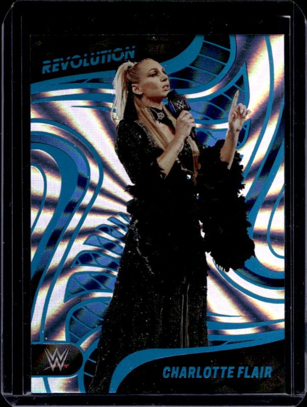 Charlotte Flair 2023 Revolution WWE #61 Sunburst /99 RAW