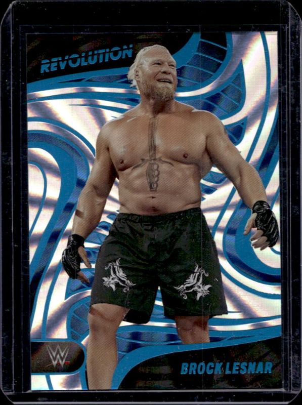 Brock Lesnar 2023 Revolution WWE #89 Sunburst /99 RAW