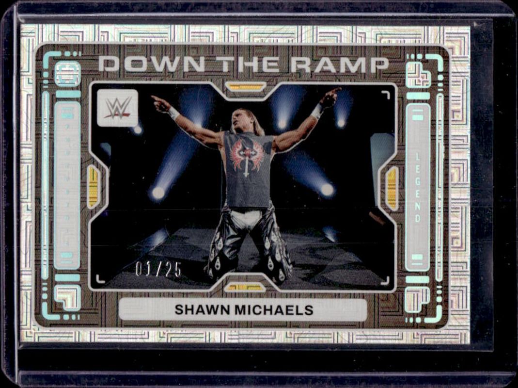 Shawn Michaels 2024 Photogenic WWE #1 Down the Ramp - Maze /25 RAW