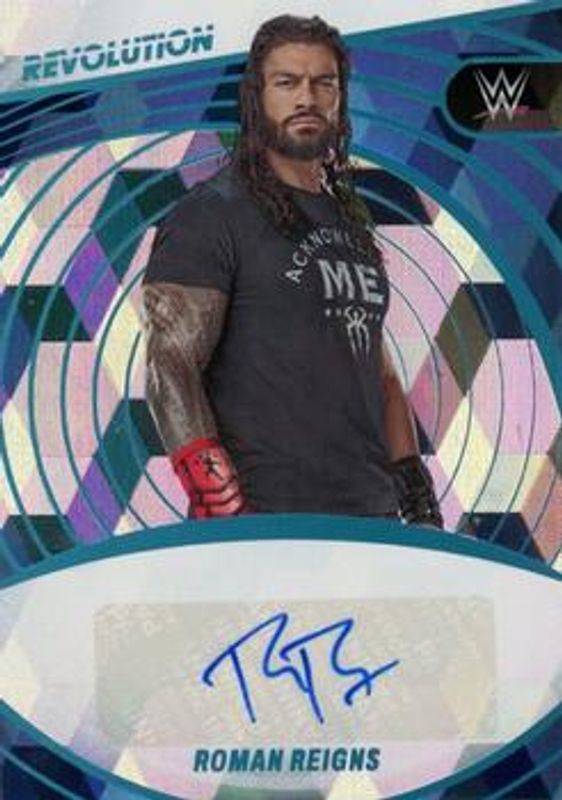 Roman Reigns 2023 Revolution WWE #AG-RMR Autographs - Cubic /49 RAW