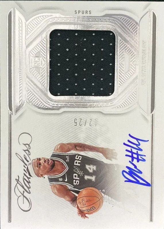 2022 Flawless #FPA-BKW Flawless Patch Autographs /25
