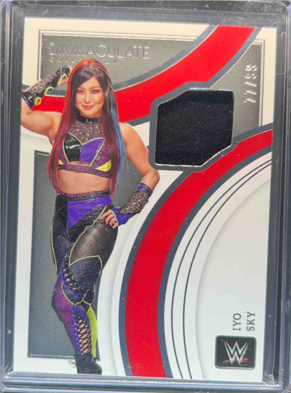 Iyo Sky 2022 Immaculate WWE #SS-IYS Superstar Swatches /99 Price Guide ...