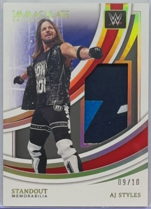 2022 Immaculate WWE #SM-AJS Standout Memorabilia - Gold /10