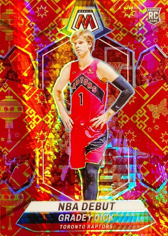Gradey Dick 2023 Mosaic #260 NBA Debut - Lucky Envelopes /8 Rookie RAW
