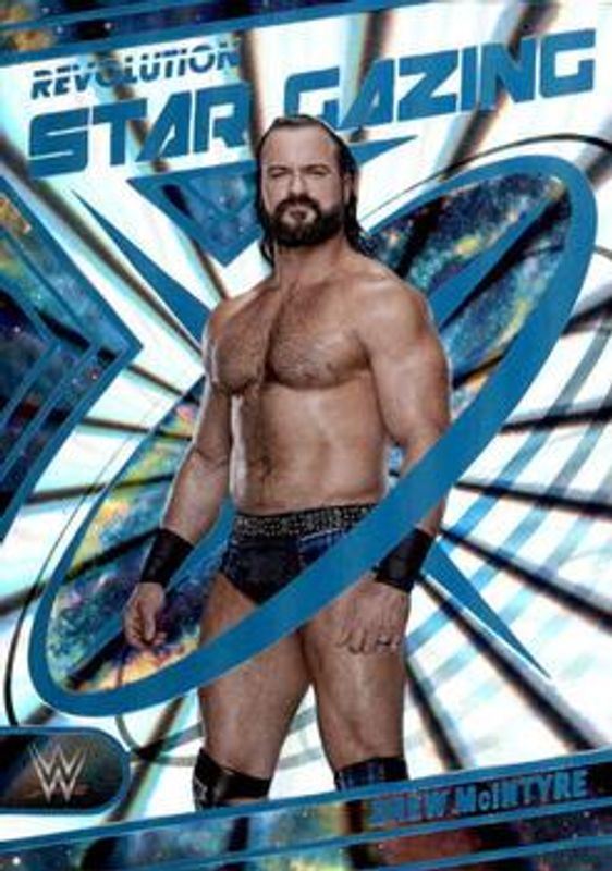 Drew McIntyre 2023 Revolution WWE #35 Star Gazing - Sunburst /99 RAW