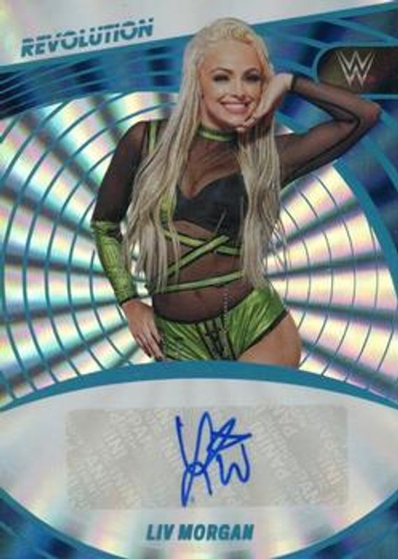 Liv Morgan 2023 Revolution WWE #AG-LVM Autographs - Sunburst /99 RAW