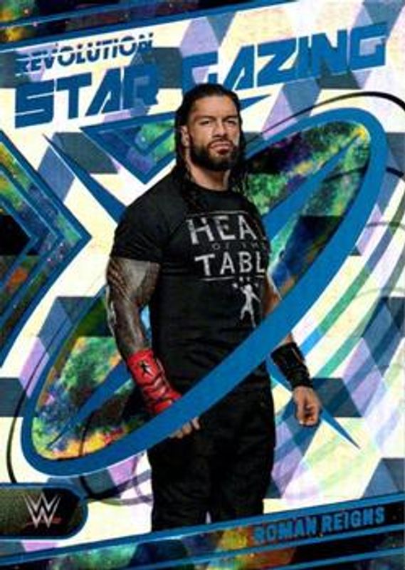 Roman Reigns 2023 Revolution WWE #30 Star Gazing - Cubic /49 RAW