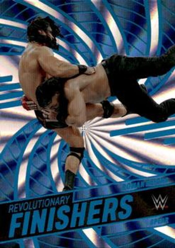 Roman Reigns 2023 Revolution WWE #9 Revolutionary Finishers - Sunburst /99 RAW