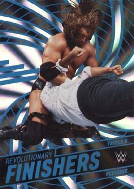 Triple H 2023 Revolution WWE #12 Revolutionary Finishers - Sunburst /99 RAW