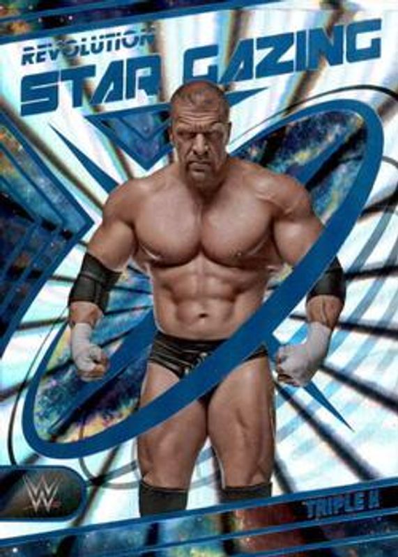 Triple H 2023 Revolution WWE #10 Star Gazing - Sunburst /99 RAW