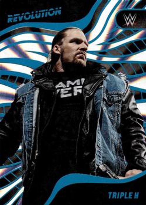 Triple H 2023 Revolution WWE #102 Sunburst /99 RAW