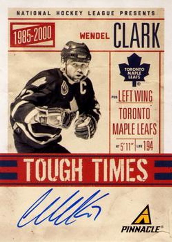 2011 Pinnacle #1 Tough Times Autographs /299