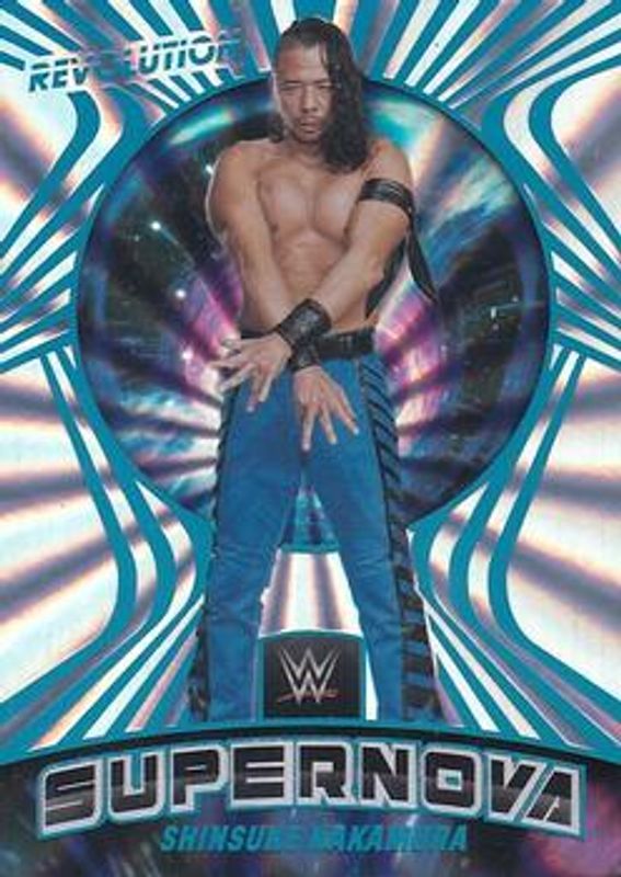 Shinsuke Nakamura 2022 Revolution WWE #30 Supernova Sunburst /99 RAW