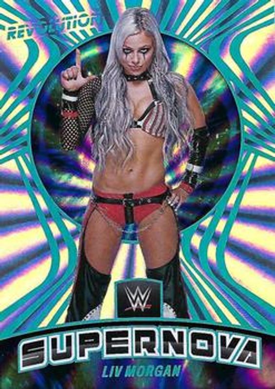 Liv Morgan 2022 Revolution WWE #15 Supernova Sunburst /99 RAW