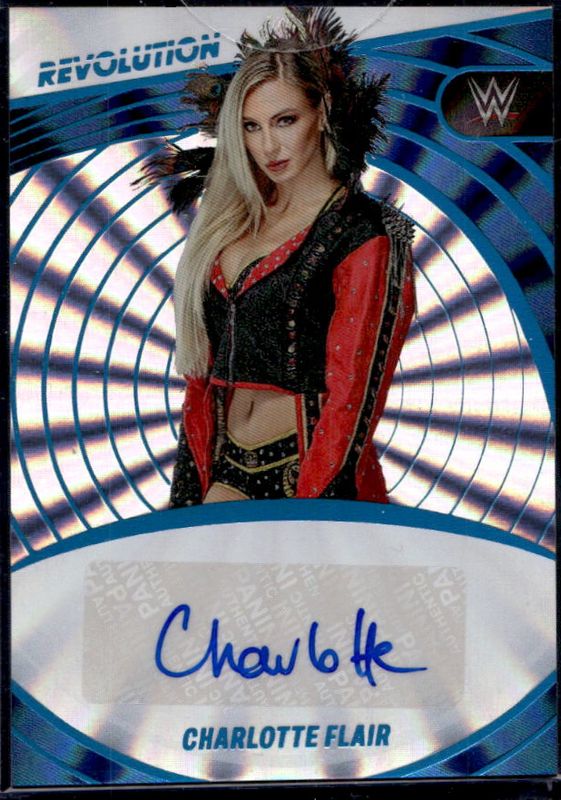 Charlotte Flair 2022 Revolution WWE #AG-CFL Autographs Sunburst /99 RAW