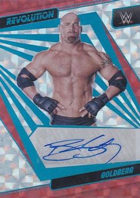 Goldberg 2022 Revolution WWE #AG-GBG Autographs Kaleido /1 RAW