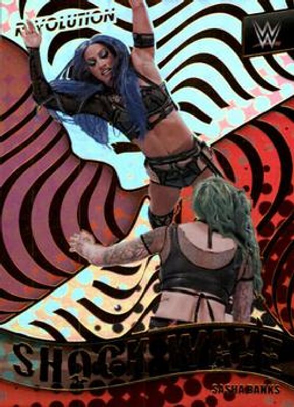 Sasha Banks 2022 Revolution WWE #26 Shock Wave RAW