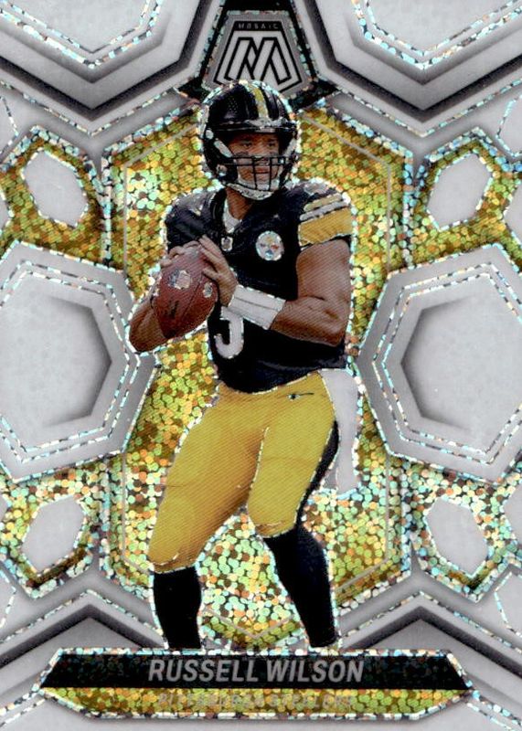 Russell Wilson 2024 Mosaic #183 White Sparkle /(SSP) RAW