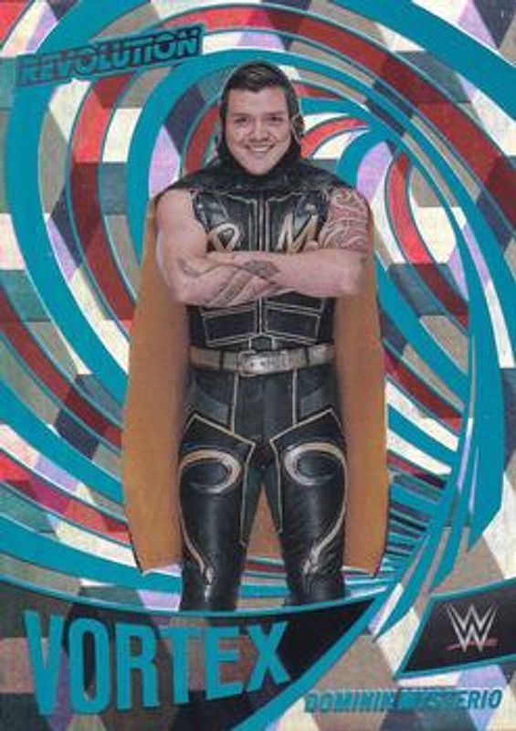 Dominik Mysterio 2022 Revolution WWE #16 Vortex Cubic /49 RAW