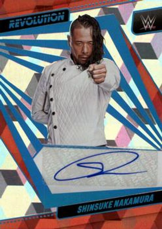 Shinsuke Nakamura 2022 Revolution WWE #AG-SKN Autographs Cubic /49 RAW