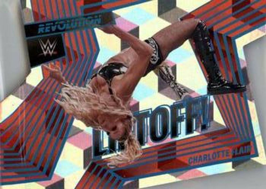 Charlotte Flair 2022 Revolution WWE #3 Liftoff! Cubic /49 RAW