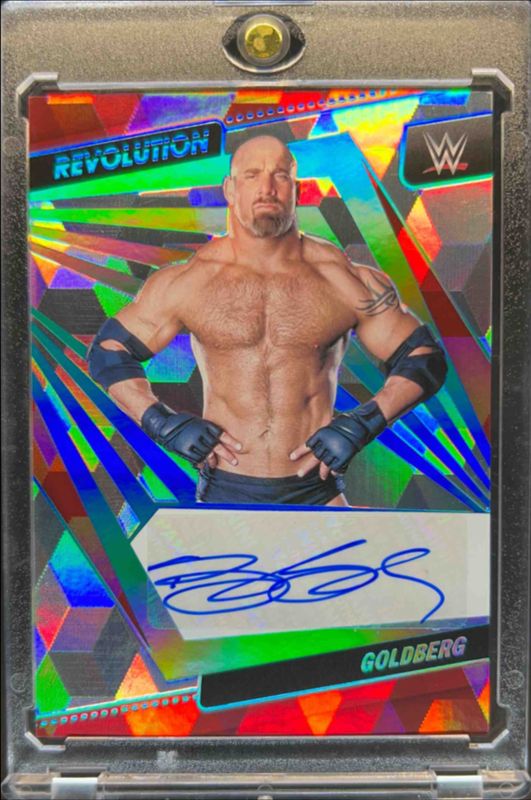 Goldberg 2022 Revolution WWE #AG-GBG Autographs Cubic /49 RAW