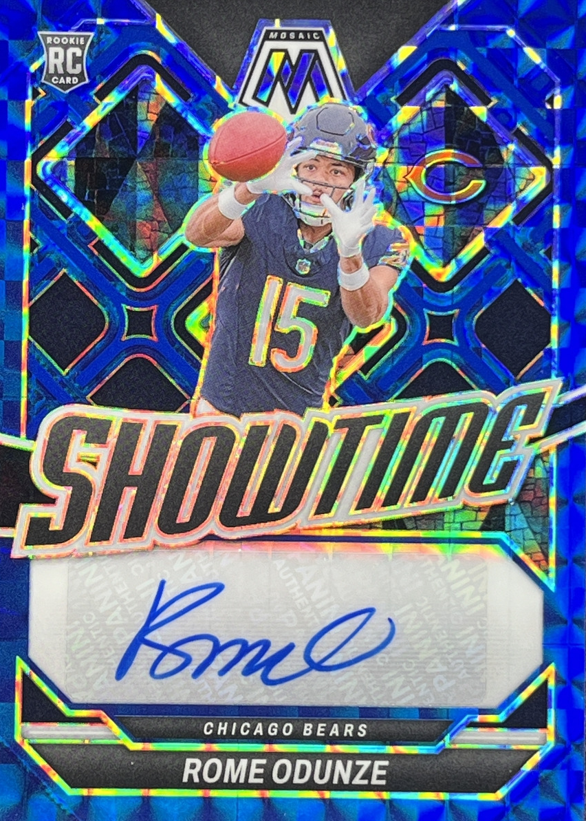 Rome Odunze 2024 Mosaic #SS-ROE Showtime Signatures - Blue /99