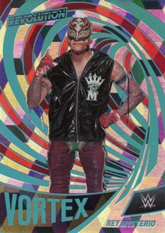 Rey Mysterio 2022 Revolution WWE #1 Vortex Cubic /49 RAW