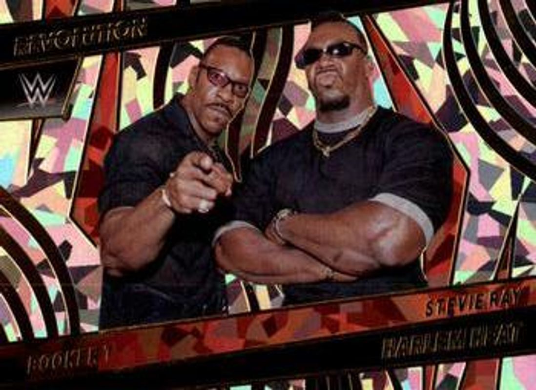 Booker T / Stevie Ray 2022 Revolution WWE #141 Fractal RAW