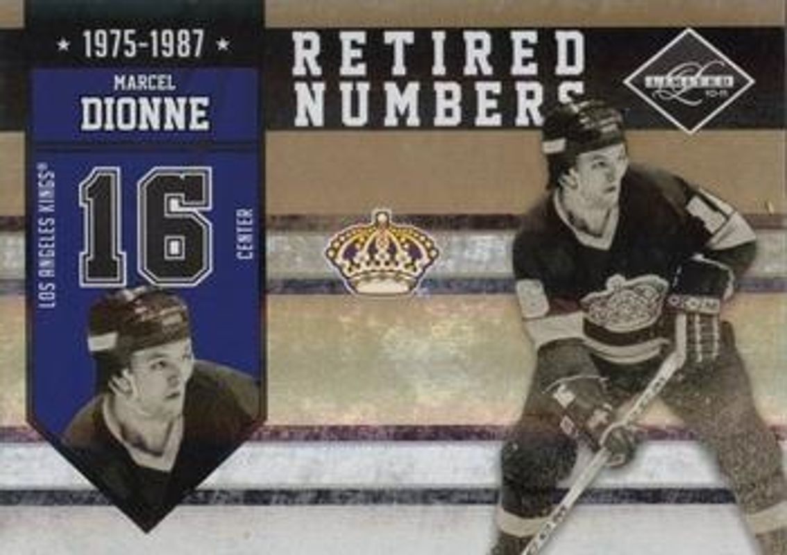 Marcel Dionne 2010 Limited #3 Retired Numbers - Gold Spotlight /24 RAW