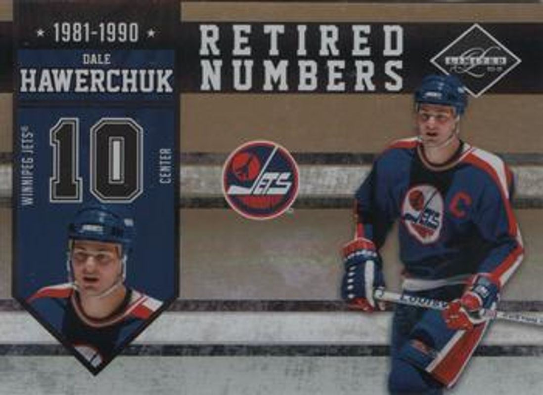 Dale Hawerchuk 2010 Limited #12 Retired Numbers - Gold Spotlight /24 RAW