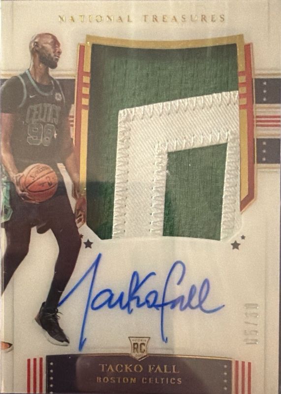 2019 National Treasures #144 Rookie Patch Auto - Stars & Stripes /30