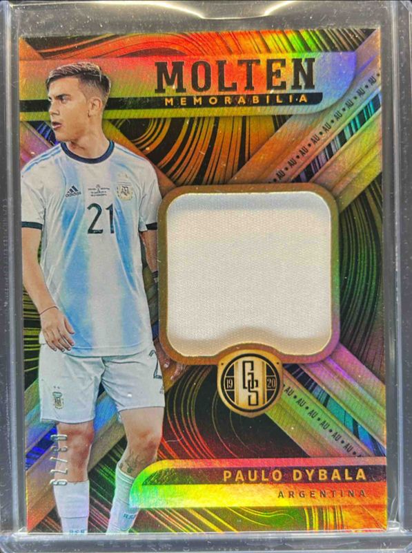 Paulo Dybala 2019 Gold Standard #MM-PD Molten Memorabilia - AU /79 RAW