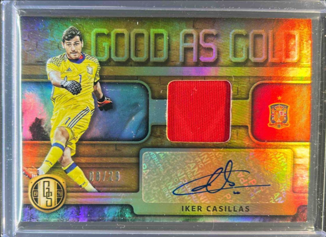 Iker Casillas 2019 Gold Standard #GG-IC Good as Gold Autographed Memorabilia /99 RAW
