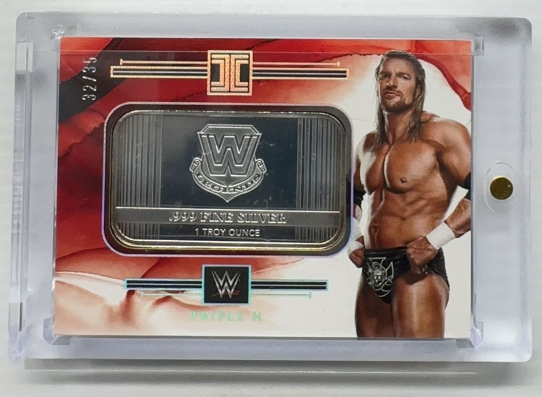 2023 Impeccable WWE #LGD-HHH WWE Legends Logo - Silver /35